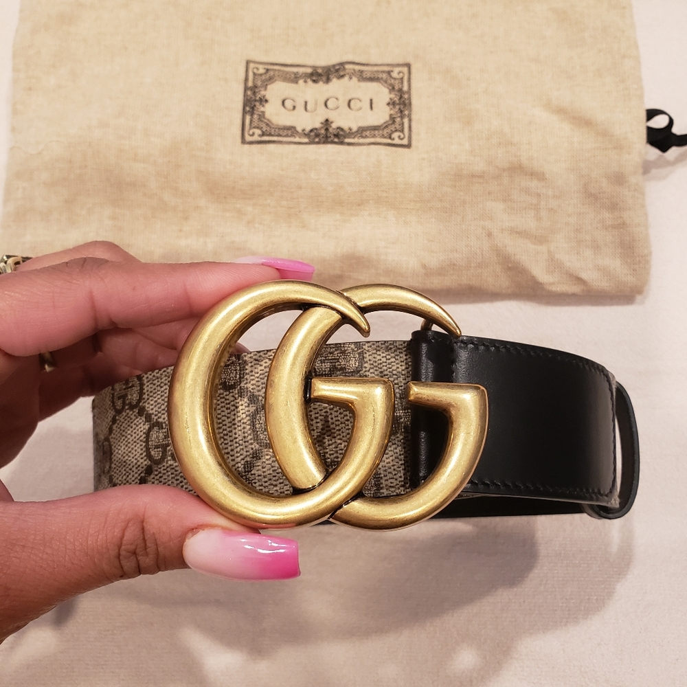 🚫SOLD🚫GG belt with Double G buckle - Picture 1 of 8